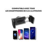 Support Telephone Voiture Ventouse Double pince